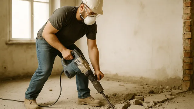 Rückbauarbeiten an einem Gebäude durch das Team der AAS Rafuna Bau GmbH